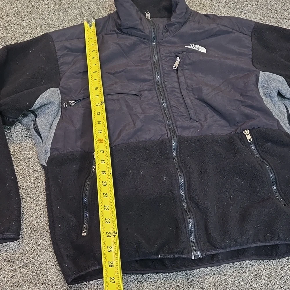 Vintage 90s The North Face Denali Fleece Jacket Mens L Black Polartec Full Zip